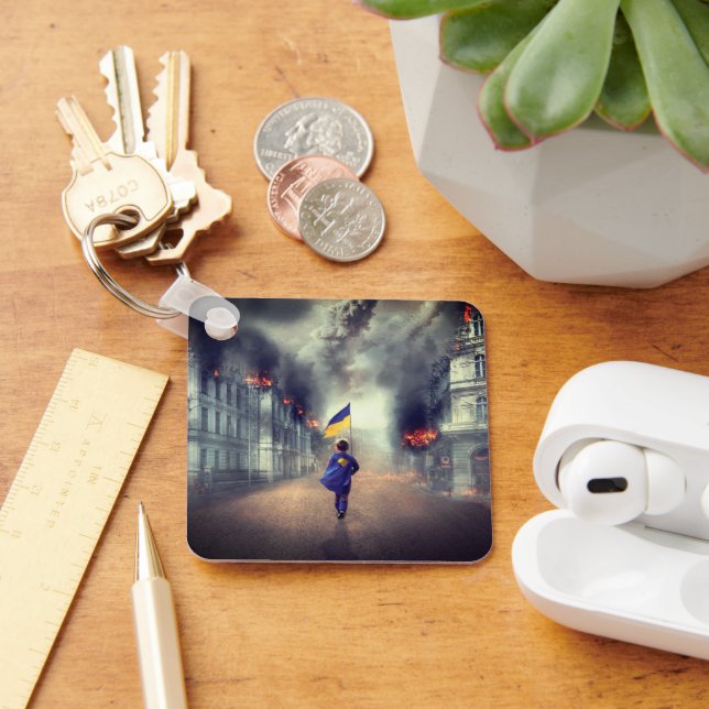 Vamos para ficar livre UKRAINE Chaveiro (Mesa)