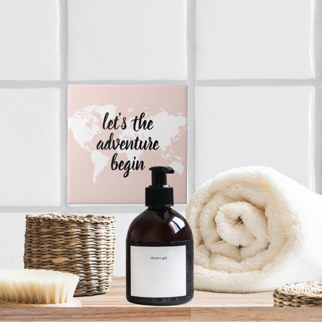 Vamos Rosa Positivo A Aventura Começa O Mapa Mundi (Criador carregado)