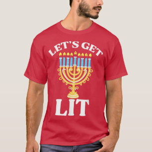 Vamos Sai Hanukkah Camisa Judia Menorah Ch Judeu