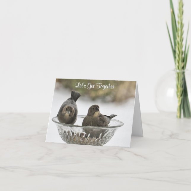 Vamos se junta - Cartão de saudação do Vazio (Frente)