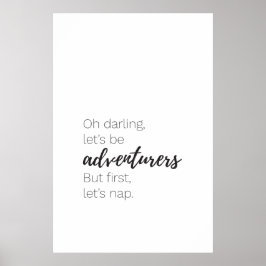 Vamos ser aventureiros, mas poster de nap do prime