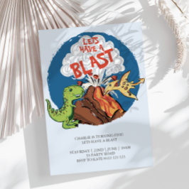 Vamos Ter Um Convite De Aniversário De Dinossauro