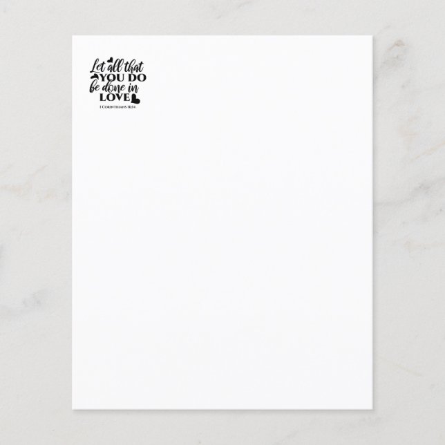 Vamos todos fazer amor - 1 cor 16:14 (Frente)