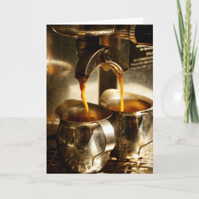 Vamos tomar café | Cartão de notas de espresso (Frente)