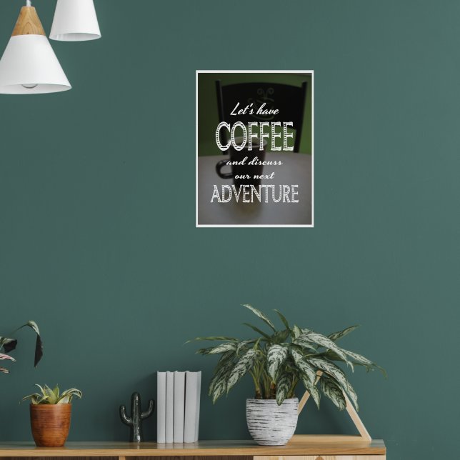 Vamos tomar café... pôster (Sala de Estar 1)
