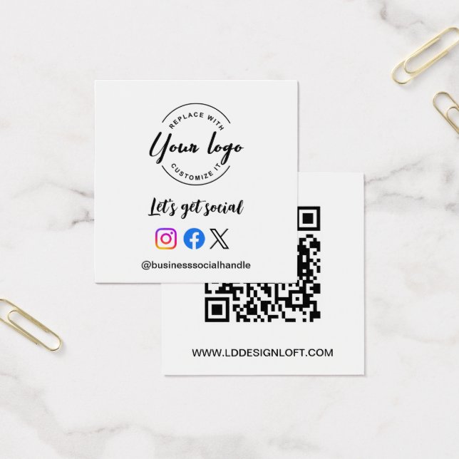 Vamos Tornar as Redes Sociais código QR site Logot (Escritótio)