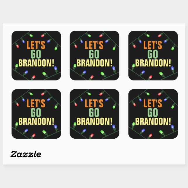 VAMOS VÁ BRANDON! Adesivos NATAL (Folha)