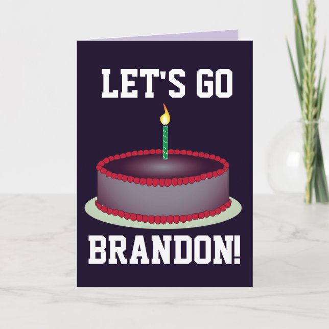 VAMOS VÁ BRANDON! CARTÕES DE ANIVERSÁRIO (Frente)