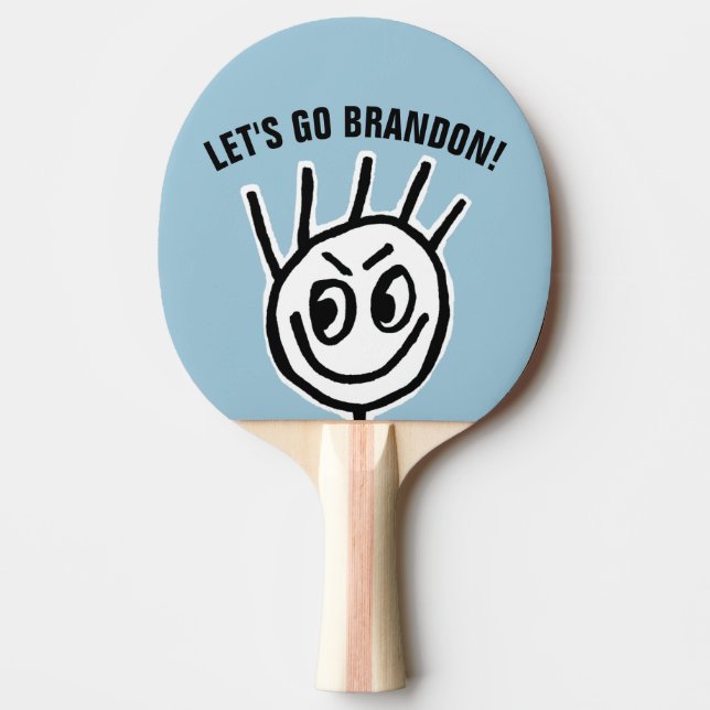 VAMOS VÁ BRANDON! Raquete de Ping-Pong (Frente)