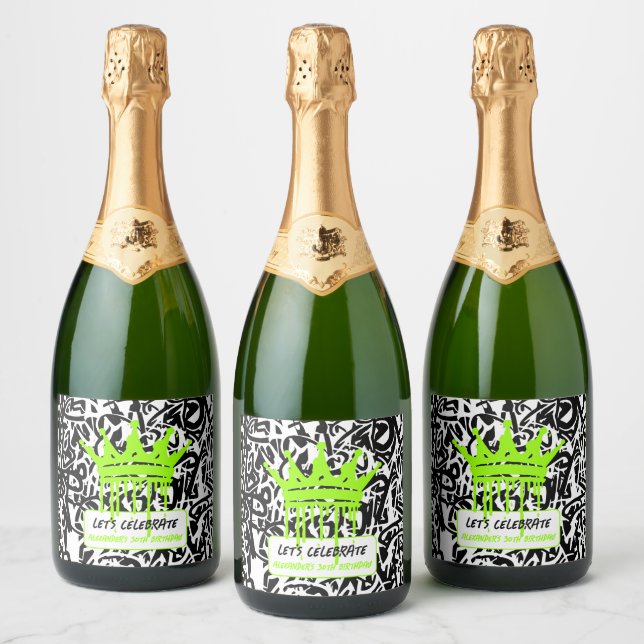 Vamos Verde grafite celebra aniversário (Garrafas)