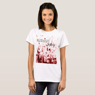 Vampi Personalizado De Sangue De Camiseta De T-Shi
