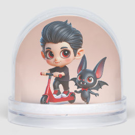 Vampire Kid em um Patinete e Bat, por Natasha Us