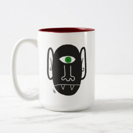 Vampiro ciclópico com caneca verde