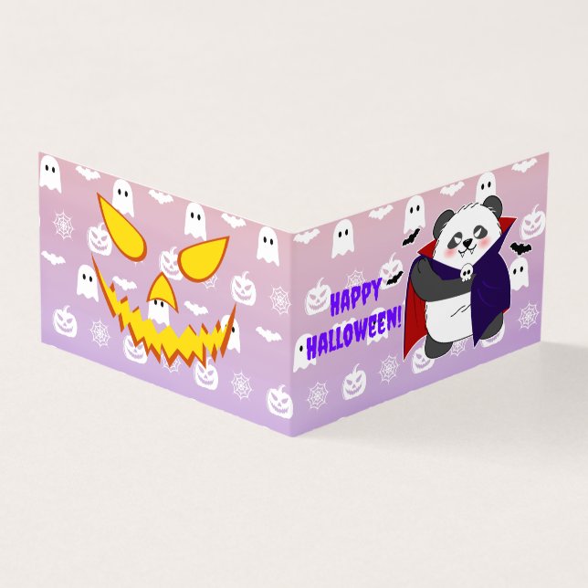 Vampiro do Bebê Cute do Halloween Panda Dracula (Exterior)