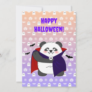 Vampiro do Bebê Cute do Halloween Panda Dracula