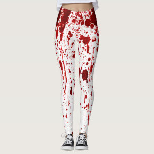 Vampiro gótico com leggings de sangue