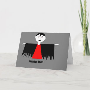 "Vampiros Chupam!" Cartão de Aniversário