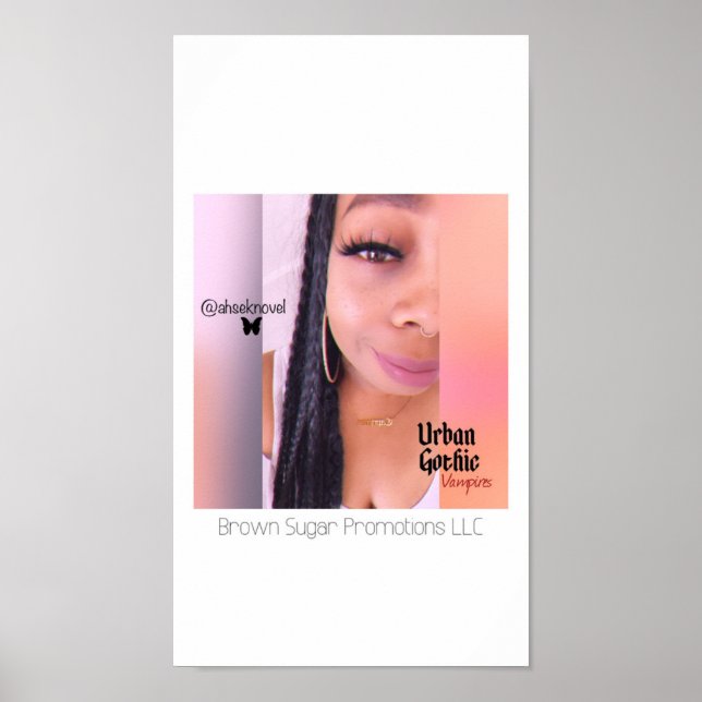 Vampiros góticos urbanos Ahsek Novel Poster 1 (Frente)