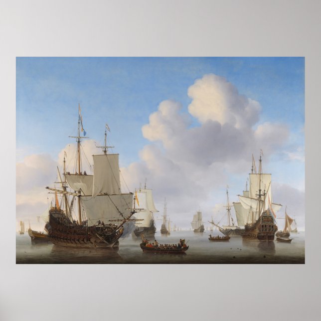 Van de Velde naufraga Poster Calm CC0360 XL (Frente)