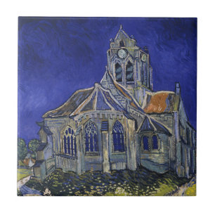 Van Gogh A Igreja em Auvers Céu Azul Arte