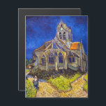 Van Gogh - A Igreja no Cartão Magnético Auvers<br><div class="desc">Igreja de Auvers / l'Eglise à Auvers-sur-oise de Vincent Van Gogh em 1890</div>