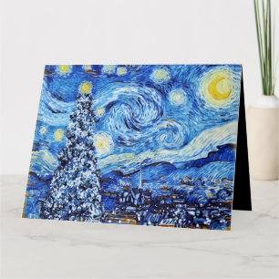 Van Gogh - A Noite Estrelada - Cartão de Natal Bra