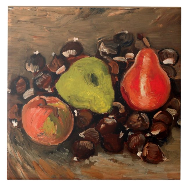 Van Gogh - A vida estática com Fruta e castanhas (Frente)