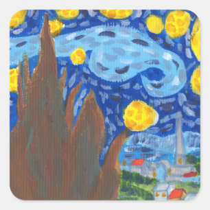 Van Gogh, Adesivos da Noite Estrelada