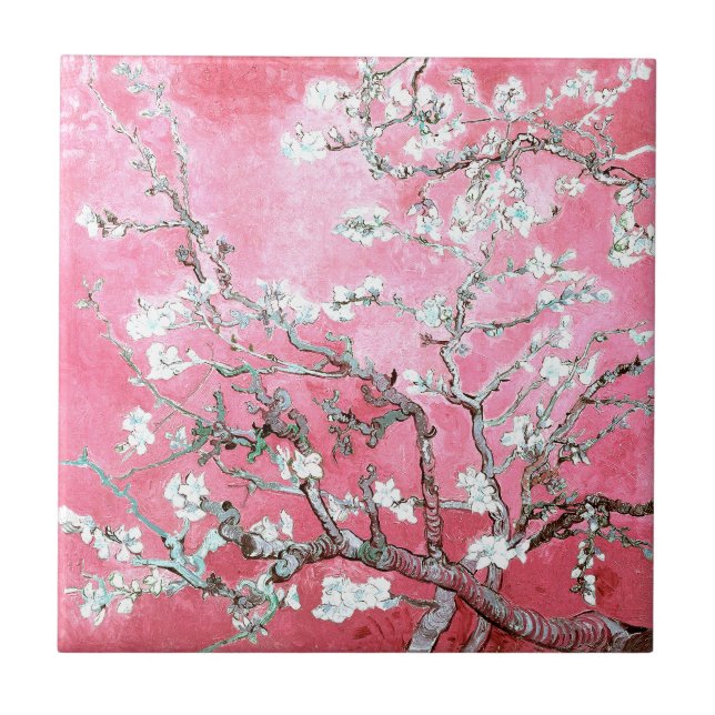 Van Gogh Almond Blossomo Azul Rosa (Frente)