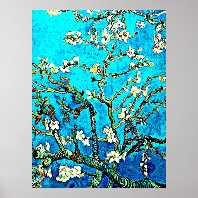 Van Gogh - Almond Blossoms Poster (Frente)