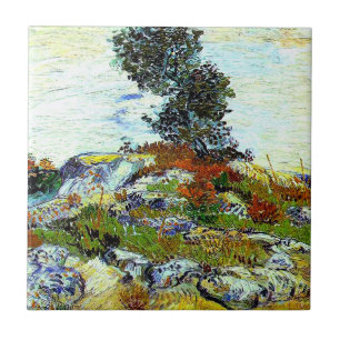 Van Gogh - As Rochas com Carvalho, arte fina