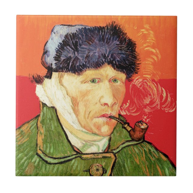 Van Gogh - Autorretrato com Ouvido e Pipe Bandados (Frente)