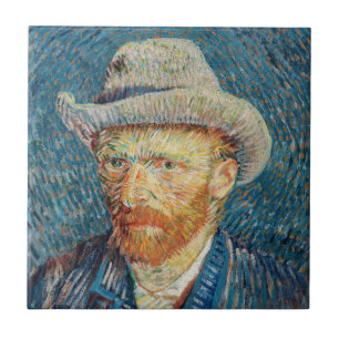 Van Gogh - Autorretrato com um Chapéu de Feltro Ci