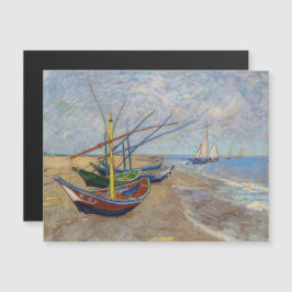 Van Gogh - Barcos de Pesca no Cartão Magnético de