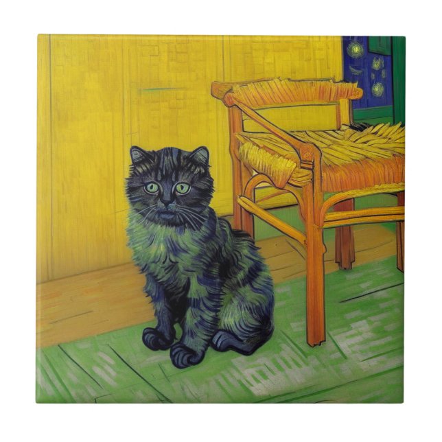 Van Gogh Black Cat (Frente)