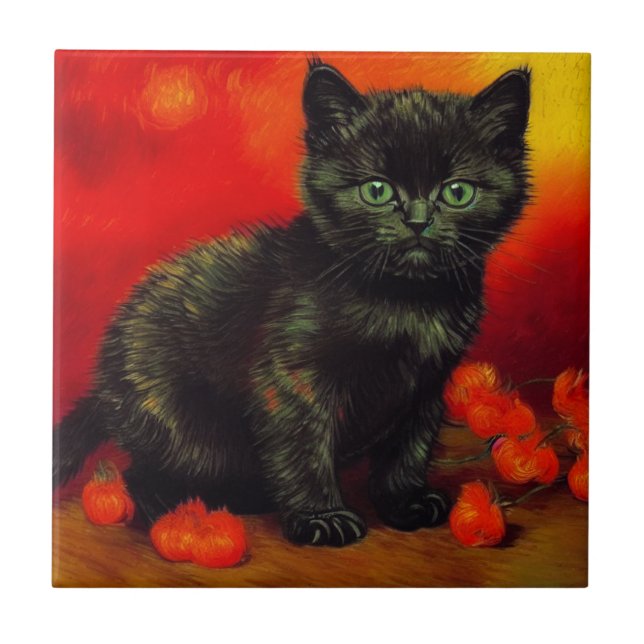 Van Gogh Black Kitten (Frente)