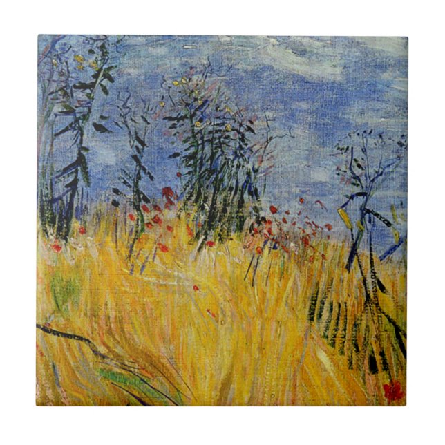 Van Gogh - Borda de um Campo de Trigo com Poppies (Frente)