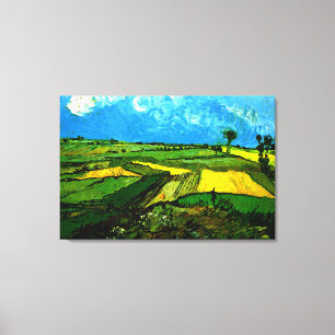 Van Gogh - Campos de trigo em Auvers Canvas Print