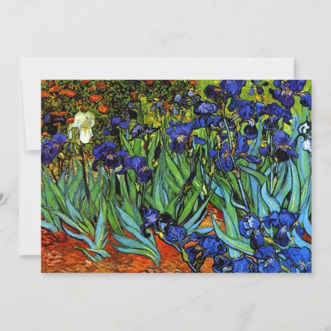 Van Gogh - Cartão Saudável Irises (Frente)