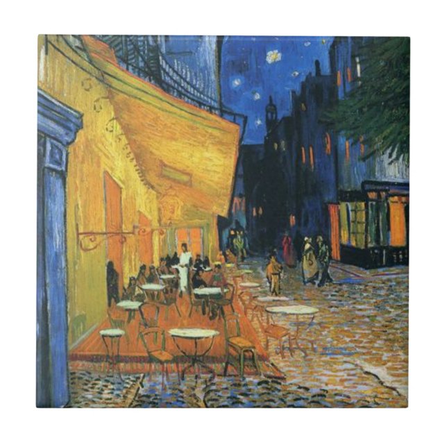 Van Gogh famoso pintura Café Terrace à Noite (Frente)
