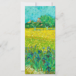 Van Gogh Field com Irises Perto de Arles Card