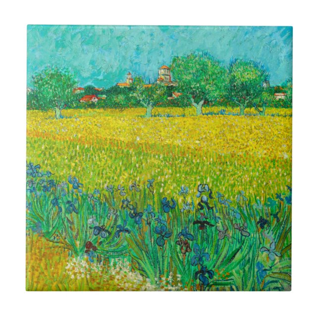 Van Gogh Field com Irrises Perto de Arles (Frente)