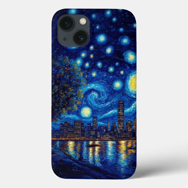 Van Gogh Inspired: Starry Night Ocean Edition (Verso)