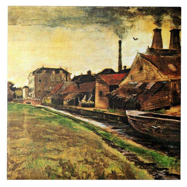 Van Gogh - Iron Mill em Haia, (Frente)