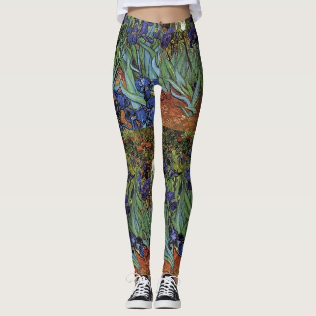 Van Gogh Irrisa Calças De Leggings De Arte Finas (Frente)