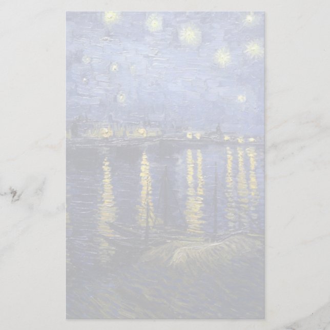 Van Gogh | Noite Estrelada Sobre O Ródano | 1888 (Frente)