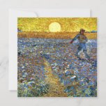 Van Gogh - O Sower, famosa pintura, cartão<br><div class="desc">Vincent van Gogh - O Sower,  famoso quadro.</div>