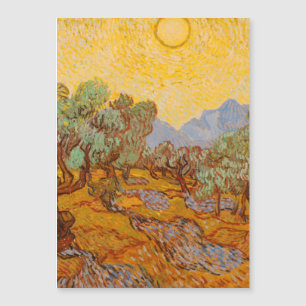Van Gogh Olive Trees Yellow Sun Sky