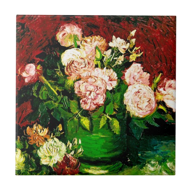 Van Gogh Peonies e Rosas (Frente)