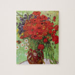 Van Gogh Red Poppies e Daisies Quebra-cabeça<br><div class="desc">Van Gogh Red Poppies e Daises Quebra-cabeça. Pintura a óleo na canvas de 1890. Uma pintura floral colorida de Van Gogh, embora não tão famosa como o seu célebre vaso de girassóis, esta obra representa mais uma entrada encantadora no extenso catálogo de flores estéreis florais do artista. Um presente de...</div>